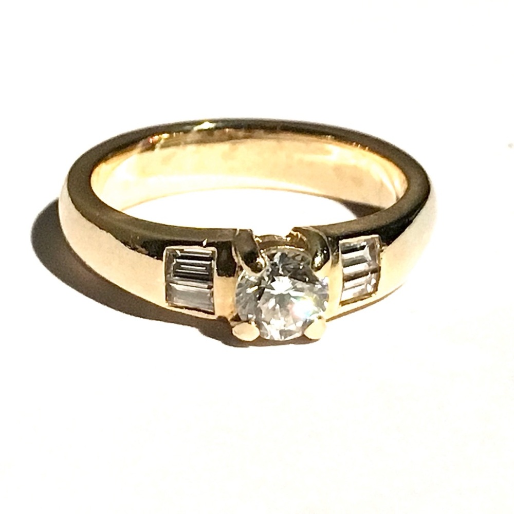 Seidengang 18K Solid Yellow Gold Diamond Vintage Designer Ring - Picture 4 of 4